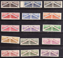 REPUBBLICA DI SAN MARINO 1928 PACCHI POSTALI PARCEL POST NON DENTELLATI IN MEZZO SERIE COMPLETA MNH - Parcel Post Stamps