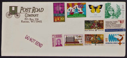 USA Mix - Not Cancelled Stamps Put On Letter To Poland, Butterfly, Pigeon, Environment Protection / Cover Envelope - 2011-...