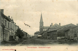 Ville Sur Tourbe * La Grande Rue Et église Du Village - Ville-sur-Tourbe