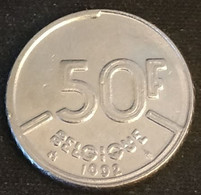 BELGIQUE - BELGIUM - 50 FRANCS 1992 - Légende FR - Baudouin Ier - KM 168 - 50 Francs