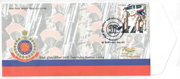 India 2022 New *** Delhi Police Job,Helping Blind, Disabled, Handicap, Car, Road Safety, Mask FDC Cover (**) Inde Indien - Storia Postale