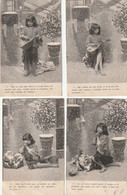 Enfant Et Sa Mandoline Sous La Neige. - Série De 6 Cartes, Manque La N° 1 - Collections, Lots & Series