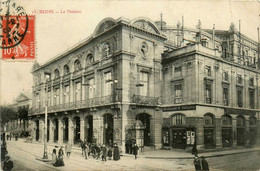 Reims * Rue Et Vue Sur Le Théâtre * Tailleur BOCQUILLON - Reims