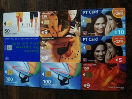 PORTUGAL    9x CHIPCARD  ALL DIFFERENT  SERIE 1   Nice  Fine Used      **8796** - Portugal