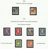 DANEMARK 1933 à 1946 Oblitérés Denmark Danmark - Used Stamps