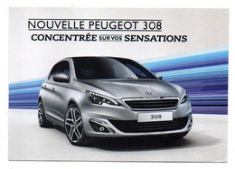 Carte Publicitaire--2013--PEUGEOT -- Nouvelle Peugeot 308 - Toerisme