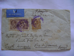 ENGLAND - LETTER SENT FROM LONDON TO RIO DE JANEIRO (BRAZIL) VIA PARIS IN 1935 IN THE STATE - Covers & Documents