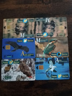 SPAIN/ ESPANA  6X  FAUNA IBERICA /ANIMALS  ALL DIFFERENT  SERIE 10  USED  CHIP CARDS  **8817** - Basisausgaben