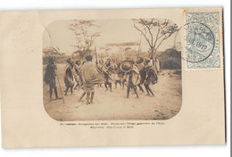 CPA 61 Abyssinie Carte Photo Danse De Guerriers De L'Adal - Ethiopia
