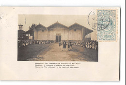 CPA 61 Abyssinie Carte Photo L'Aderach Au Chateau De Adis Ababa - Äthiopien