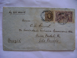 ENGLAND - LETTER SENT FROM LONDON TO SAO PAULO (BRAZIL) IN 1937 IN THE STATE - Storia Postale