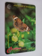 ANTIGUA  $ 10,- GPT CARD 264CATB  BUTTERFLY    Fine Used Card  ** 8827 ** - Antigua And Barbuda