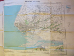 Le Havre - Plan Dépliant Et Environs Du Havre - Projection Lambert - 1957 - B.E - - Andere Pläne