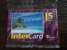 Phonecard St Martin  INTERCARDS /CLEAN COMMUNICATIONS $1 Complimentary NO ;1 !!!  ** 8829 ** - Antillas (Nerlandesas)