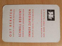 Pocket Calendar Taschenkalender DDR East Germany Karl Marx Stadt 1963 Konsum Versandhandel - Mit Gebrauchsspuren Used - Petit Format : 1961-70