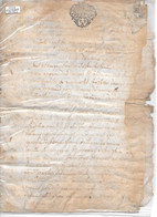 Généralité D'AUVERGNE De 1757  - 20 Sol - 3 Feuilles Et Demie - Cachets Généralité