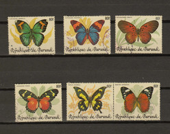 Burundi : Ocb Nr :  962C - 962H  (zie  Scan ) Butterflies RRR - Usados