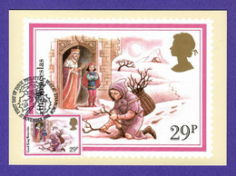 Großbritannien 1982   Mi.Nr. 937 , Christmas (Good King Wenceslas) - Maximum Card - 17 November 1982 - Maximumkarten (MC)