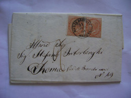 ITALY - LETTER SENT FROM MONTEGIORGIO TO ROME / ROMA (?) IN 1864 IN THE STATE - Other & Unclassified