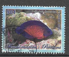 Timbres Oblitérés De Polynésie Française, N°745 YT, Fonds Marins: Poisson - Used Stamps