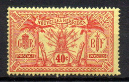 Col24 Colonies Nouvelles Hebrides N° 32 Neuf X MH Cote 6,50 € - Used Stamps