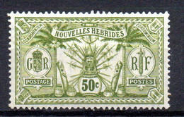 Col24 Colonies Nouvelles Hebrides N° 33 Neuf X MH Cote 6,50 € - Used Stamps