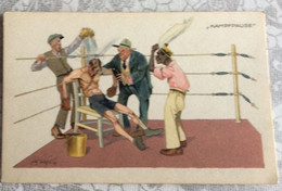 OLD POSTCARD Sports  Boxing Illustrators Signed Schoenpflug, Fritz " KAMPFPAUSE   " B.K.W.I. Nr.278.-1. AK - Boxing