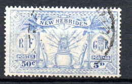 Col24 Colonies Nouvelles Hebrides N° 95 Oblitéré Cote 3,50 € - Used Stamps