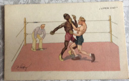 OLD POSTCARD Sports  Boxing Illustrators Signed Schoenpflug, Fritz " UPER CAT   " B.K.W.I. Nr.278.-5. AK - Boxing