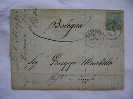 ITALY - LETTER SENT FROM RAVENNA TO BOLOGNA IN 1864 IN THE STATE - Sonstige & Ohne Zuordnung