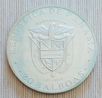 Panama 1973 - 20 Balboas - Simón Bolívar (1783-1830) - .925 Silver - KM# 31 - Autres – Amérique