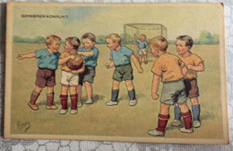 OLD POSTCARD Sports Soccer FOOTBALL Illustrators Signed Feiertag, Karl B.K.W.I. Nr.401-1. AK - Feiertag, Karl