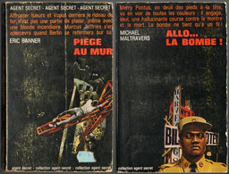 2 Romans Collection  Agent Secret - Allo.. La Bombe ! & Piège Au Mur N: 16 Et 30 Editions Robert Laffont De 1964/1965 - Robert Laffont