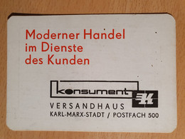 Pocket Calendar Taschenkalender DDR East Germany Konsument 1967 Versandhaus Karl Marx Stadt - Petit Format : 1961-70