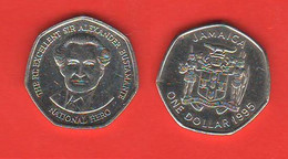 Giamaica 1 One Dollar 1995 Jamaica Nichel Steel Coin - Jamaica