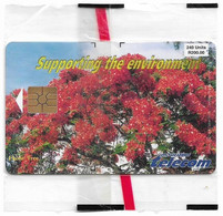 Mauritius - Mauritius Telecom (Chip) - Supporting The Environment 2B, Gem2 Red, 08.1999, 30.000ex, NSB - Maurice