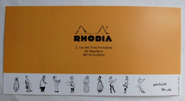 CARTE RHODIA Illustrée PETILLON WOLINSKY Pour L'album Publicitaire - Objets Publicitaires