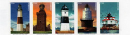 USA - 2021 - Mid-Atlantic Lighthouses - Mint Self-adhesive Stamp Set (se-tenant Pane) - Neufs
