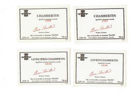 LOT 4 - AUTOCOLLANT Etiquette De Vin GEVREY CHAMBERTIN Domaine TRAPET 1997 - 1998 - Latricières Pierre Raillard - Bourgogne