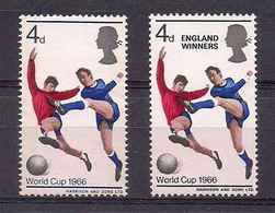 GRAN BRETAÑA 1966 - COPA DEL MUNDO DE FUTBOL Y ENGLAND WINNERS FOOTBALL - YVERT Nº 441** + 448** - 1966 – England