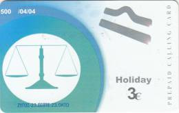 GREECE - Zodiac/Libra, Amimex Prepaid Card 3 Euro, Tirage 500, 04/04, Used - Zodiaco