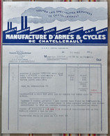 86 CHATELLERAULT Manufacture D'Armes Et Cycles Pour 55 BAR LE DUC - 1950 - ...