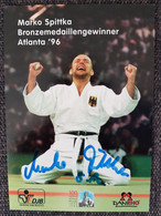 Kaart Marko Spittka - Judo - Germany - Original Signed - BRONZE Olympics - Martial