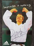 Kaart Edith Bosch - Judo - Adidas - Netherlands - Original Signed - SILVER Olympics - Martiaux