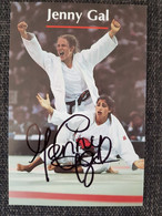 Kaart Jenny Gal - Judo - Big Boss Bouwmarkt - Netherlands - Original Signed - BRONZE Olympics - Artes Marciales