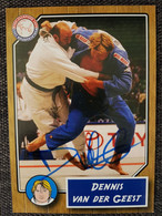 Kaart Dennis Van Der Geest - Judo - Netherlands - Original Signed - BRONZE Olympics - Artes Marciales
