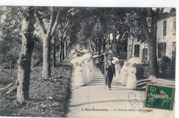 CPA   BON ENCONTRE  La Grande Allée , Une ¨Procession  N° 8 - Bon Encontre