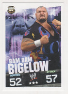 WRESTLING CATCH ,TOPPS SLAM ATTAX EVOLUTION TRADING CARD ,BAM BAM BIGELOW - Tarjetas