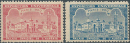 France,Paris 1900 UNIVERSAL EXHIBITION OF L'Algerie - Algeria , Trace Of Hinged - 1900 – Paris (France)