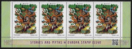 RUSSIA /RUSIA  /RUSSLAND - EUROPA 2022 -"STORIES And MYTHS"- POEM By PUSHKIN.- STRIP Of 4 MINT - BOTTOM Of SHEET With QR - 2022